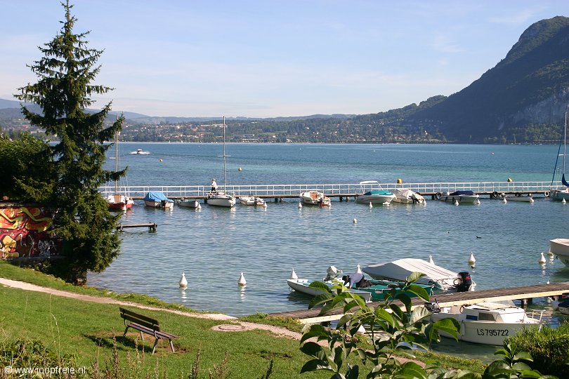 Sevrier aan het meer van Annecy